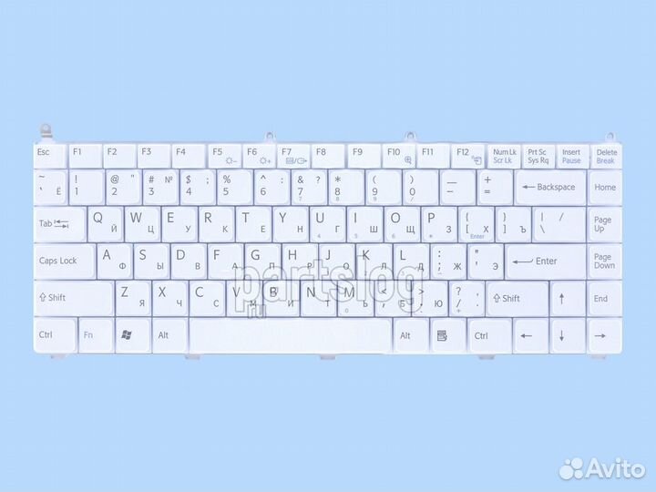 Клавиатура для Sony VGN-AR VGN-FE Белая