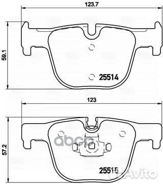 Колодки тормозные BMW 3 F30/31/34/35/80 11/4