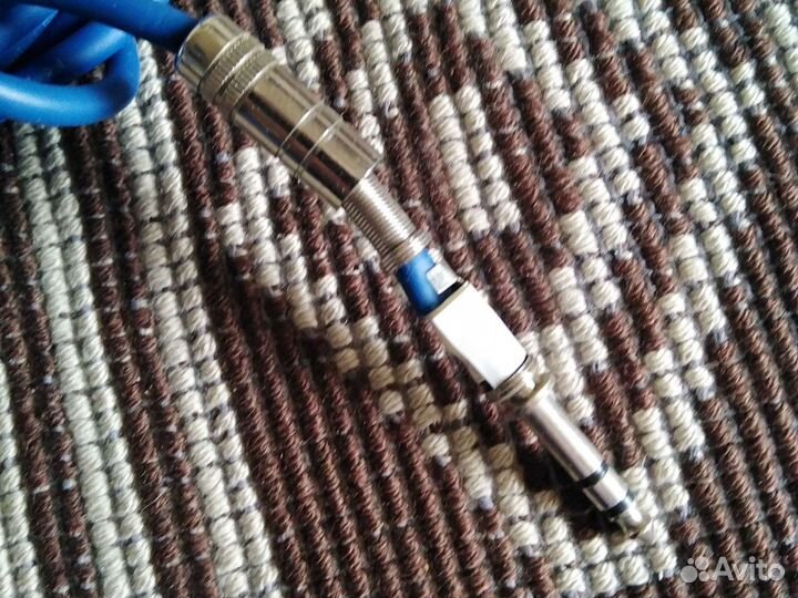 Аудиокабель джек - джек 6,3 мм стерео