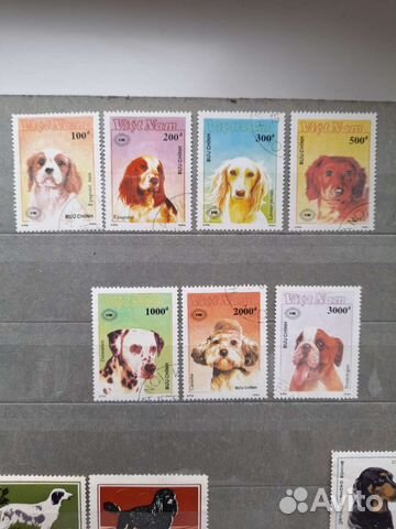 Марки Собаки и Кошки. Цена за все марки