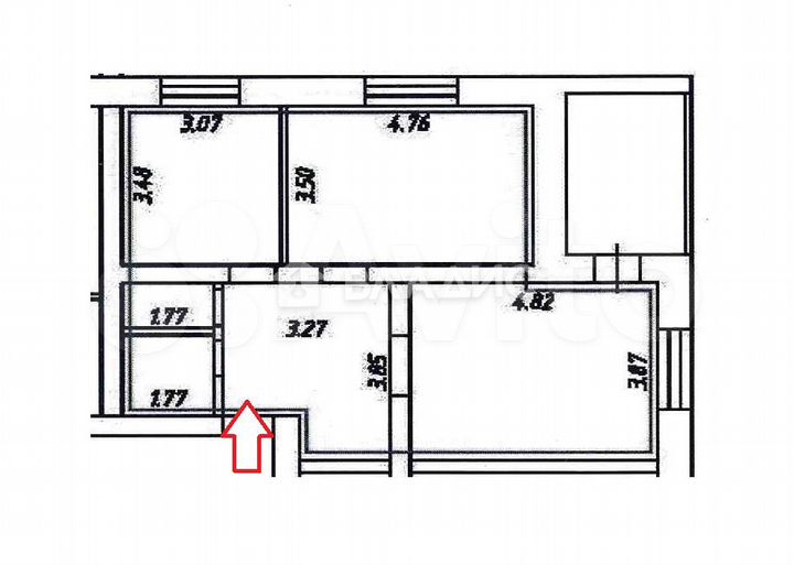 2-к. квартира, 66 м², 2/3 эт.