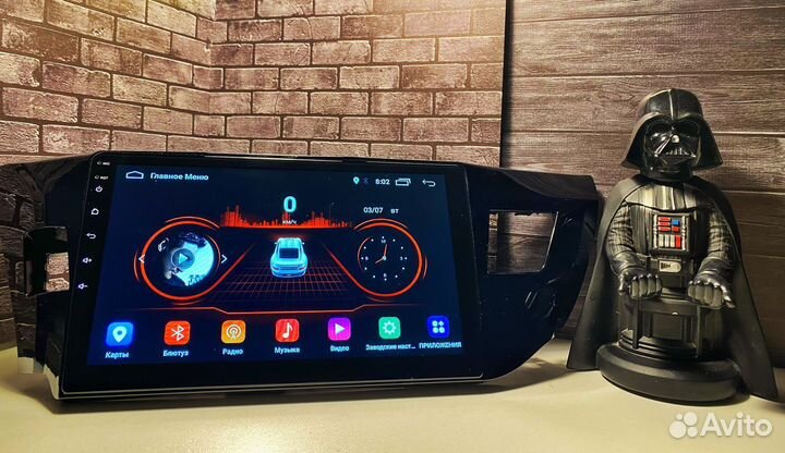Магнитола toyota Corolla 170/180 2/32 10 дюймов