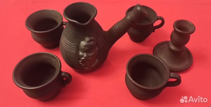 Кофейный набор Черная глина