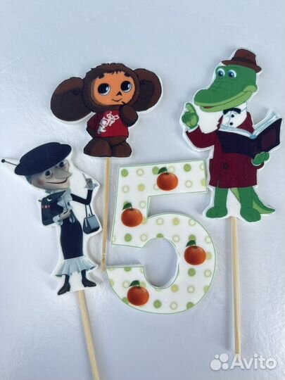 Украшения на торт, топеры на торт