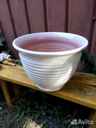 Вазон напольный керамический для цветов