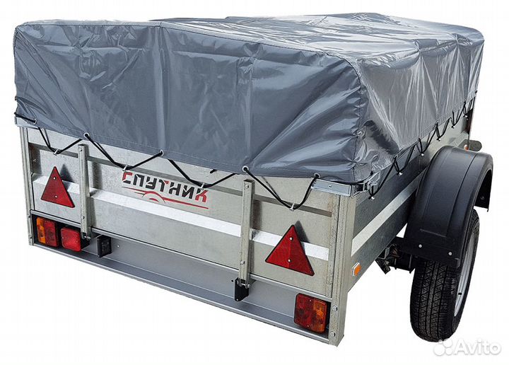 Прицеп легковой Спутник 1,9х1,2 метра.Оцинкованный