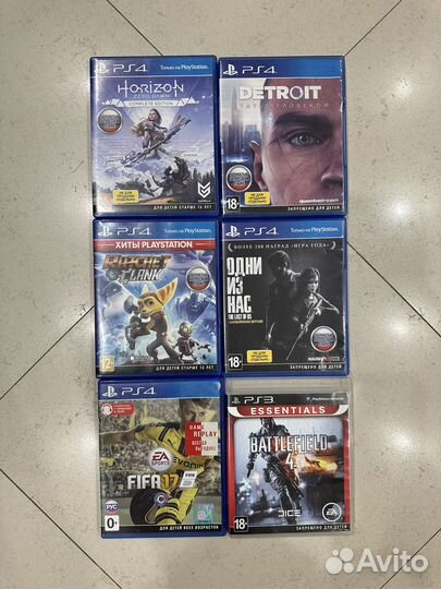 Диски с играми для Sony PS4