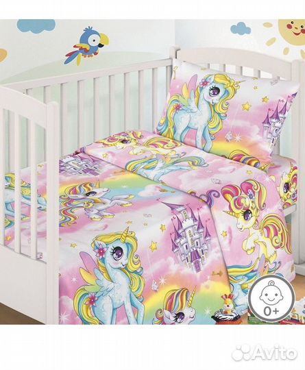 Комплект постельного белья в детскую кроватку