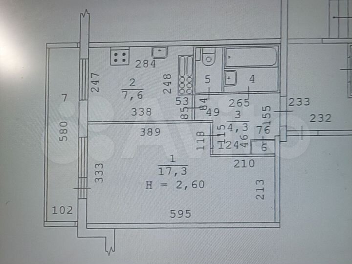 1-к. квартира, 33,3 м², 4/9 эт.