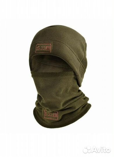 Комплект шапка и снуд флисовые тактические 5.11