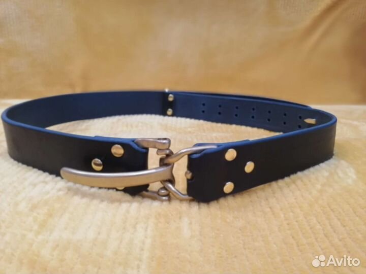 Ремень кожаный, мужской ручной работы литлтон