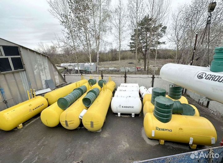 Газгольдер с установкой