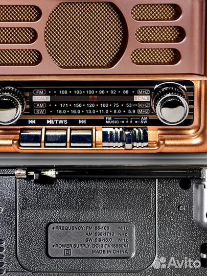 Радиоприемник bluetooth колонка yemstza