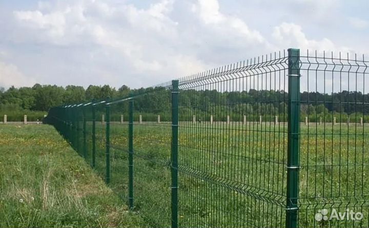 Забор из 3D сетки для дома под ключ