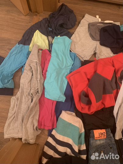 Пакет вещей и обуви на мальчика р.110 до р. 128