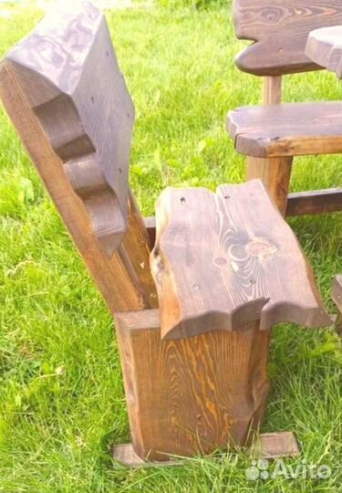 Садовая мебель из массива дерева