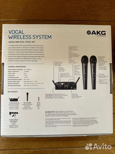 Радиосистема двойная AKG WMS40mini dual