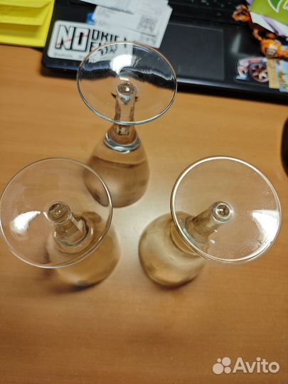 Фужеры цветное стекло СССР