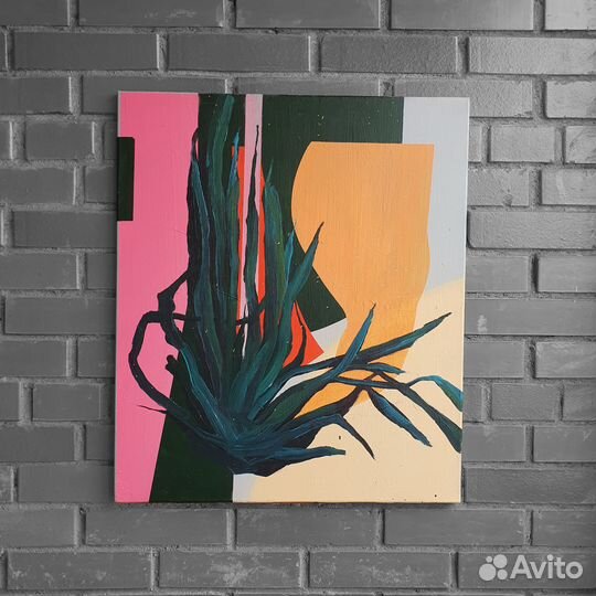 Картина абстракция холст масло акрил