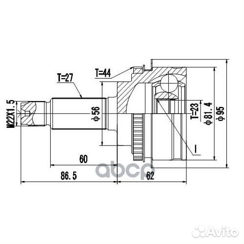 ШРУС наружный Z87481R Zikmar
