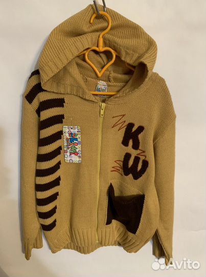 Кофта с капюшоном рост 128см