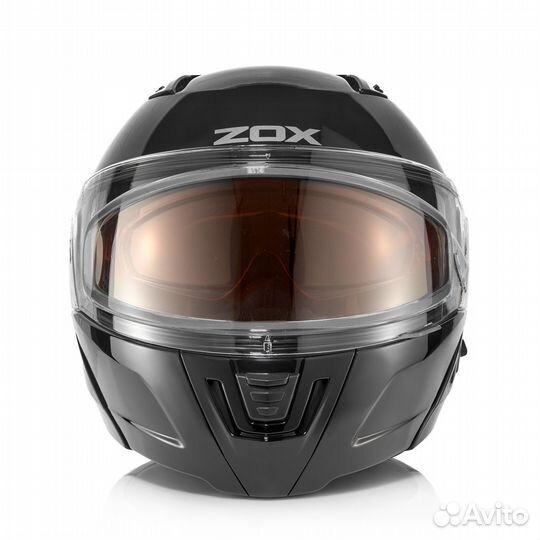 Шлем модуляр мото /снегоходный ZOX двойное стекло