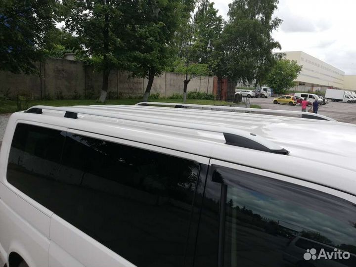 Рейлинги Volkswagen T5/T6/T6.1 (серебро) все базы