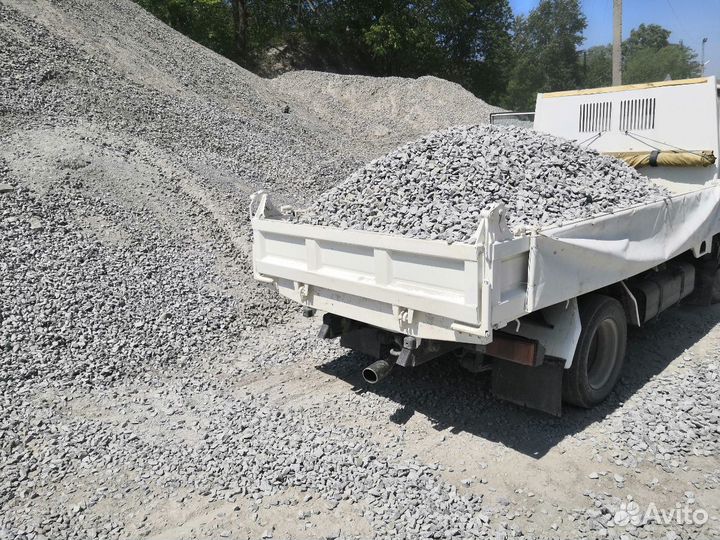 Песок, щебень