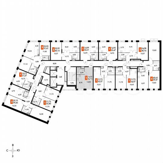 Квартира-студия, 26,8 м², 11/15 эт.