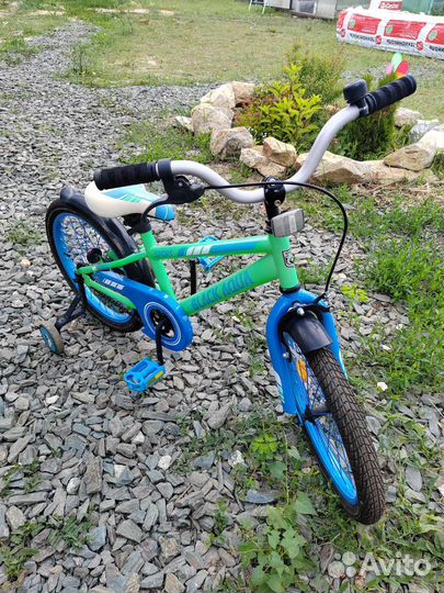Детский велосипед black aqua
