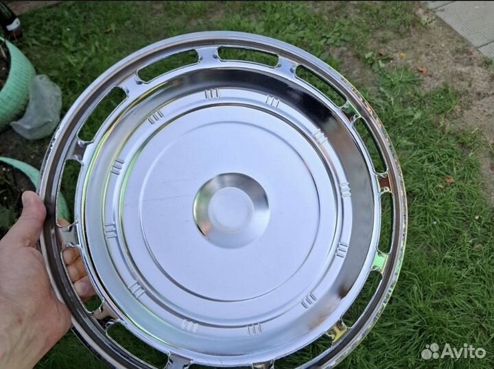 Колпаки r14 из нержавейки на Волгу