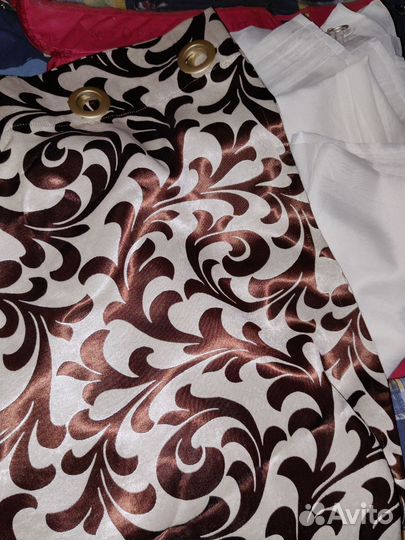 Шторы на люверсах и тюль