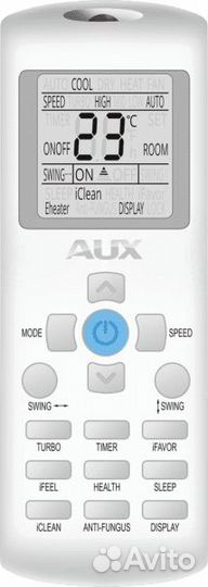 Настенный кондиционер AUX ASW-H12B4/FJ-SR1 + AS-H12B4/FJ-R1, серебристый