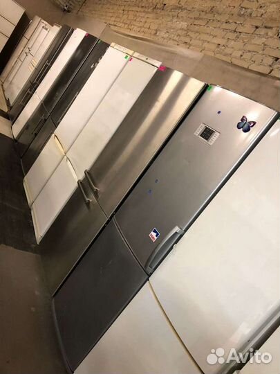 Холодильник б/у с гарантией: металлические, серые