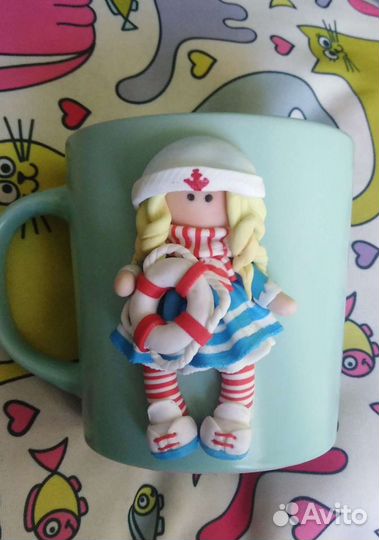 Кружка с декором 