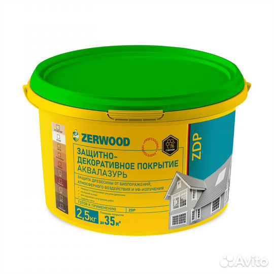 Защитно-декоративное покрытие zerwood ZDP, калужни