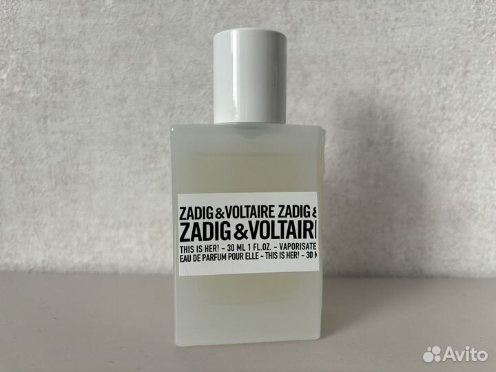 Парфюм Zadig voltaire this is her 30 мл