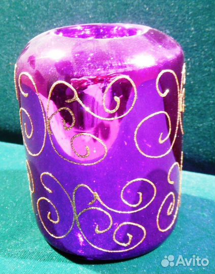 Подсвечник для свечи цвет фиолетовый