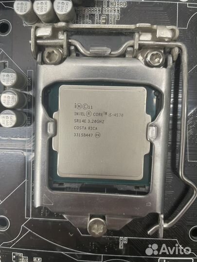 Материнская плата с процессором i5 4570 и 2x 4gb