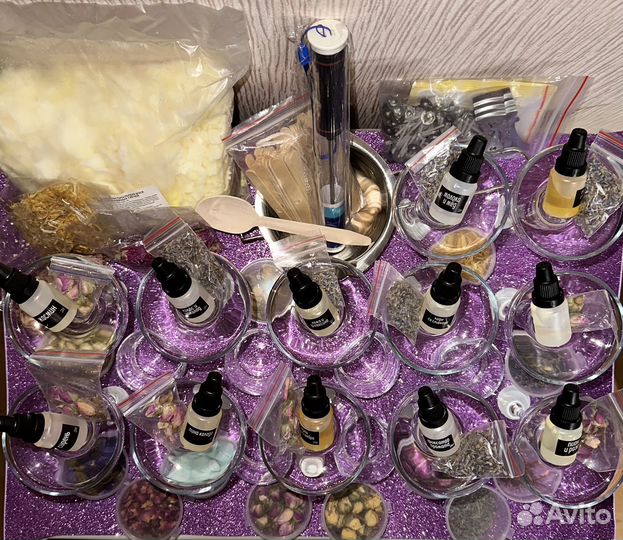 Полный набор для свечеварения контейнерные свечи