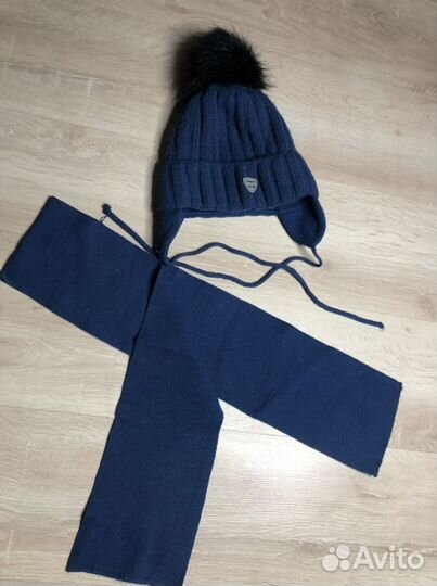 Комплект шапка и шарф для мальчика