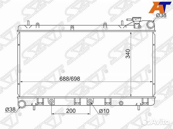 Радиатор subaru impreza