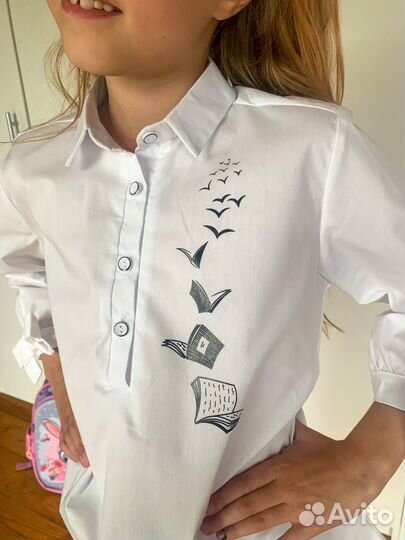 Блузка детская школьная