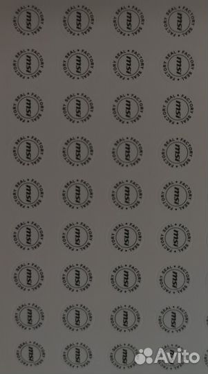 Гарантийные пломбы для видеокарт MSI