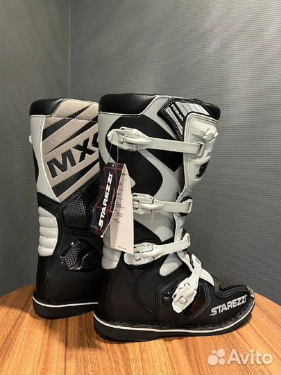 Мотоботы starezzi roma grey\black