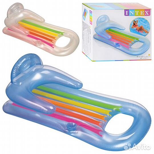 Intex 58802 Матрас-кресло надувной королевский 160