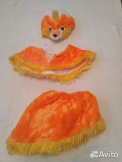 Новогодний костюм для девочки лисичка