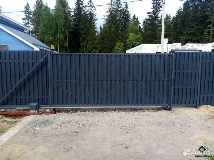 Ворота под ключ / Монтаж заборов