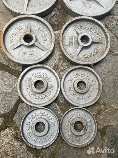 Vintage Golds Gym блины для штанги