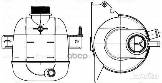 Бачок расширит. охл. жидкости для а/м Лада Largus